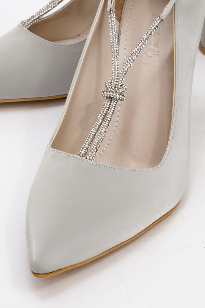 kadin-ince-topuk-tasli-stiletto-GUMUS IPEK-YKL2510752-0085233_0
